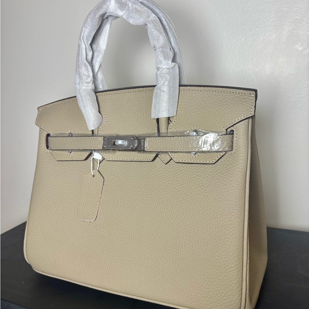 Elephant gray genuine leather wirkin